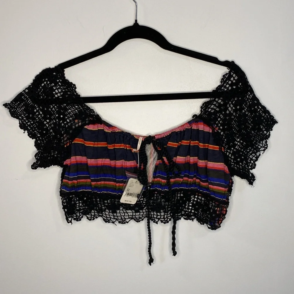 Free People Aruba Crochet Top. Size M